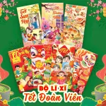 Combo 50 Bao Lì Xì Tết Ất Tỵ 2025