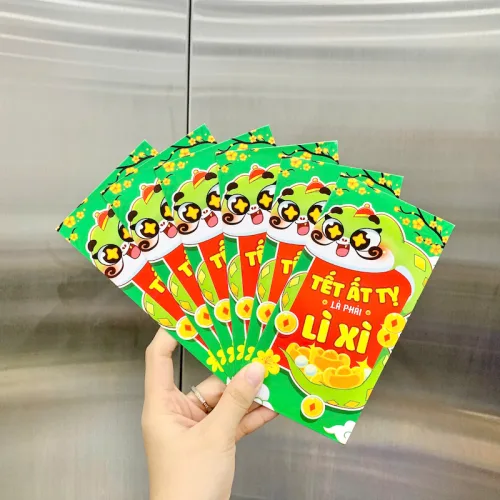 Combo 50 Bao Lì Xì Tết Ất Tỵ 2025