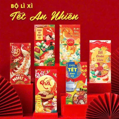 Combo 50 Bao Lì Xì Tết Ất Tỵ 2025