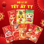 Combo 50 Bao Lì Xì Tết Ất Tỵ 2025