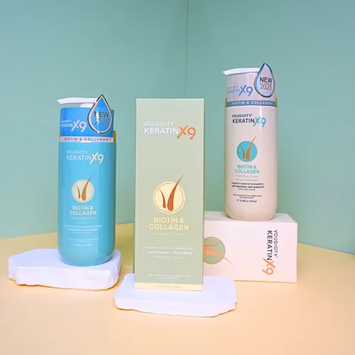 Combo Dầu Gội Xả Biotin Collagen Voudioty Keratin x9 - Phiên Bản Mới 2025