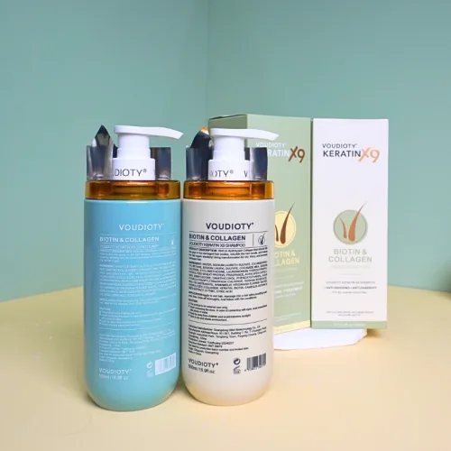 Combo Dầu Gội Xả Biotin Collagen Voudioty Keratin x9 - Phiên Bản Mới 2025