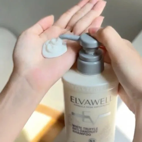 Combo Dầu Gội Xã Elvawell Màu Trắng 500ml Hỗ Trợ Nuôi Dưỡng Tóc Suôn Mượt Và Giảm Gàu - Tặng Gói Test Mini