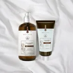 Combo Dầu Gội Xả Gừng Weilaiya Màu Nâu Zingiber X2 Ginger Essence Giúp Làm Sạch Gàu