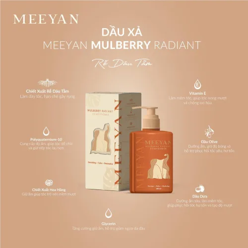Combo Dầu Gội Xả MEEYAN Chiết Xuất Rễ Dâu Tằm