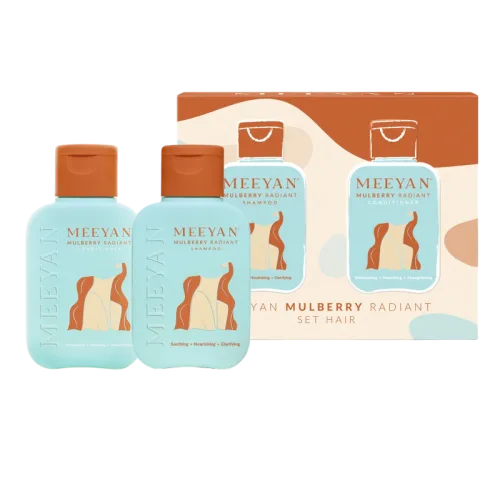 Combo Dầu Gội Xả Rễ Dâu Tằm Meeyan Mini