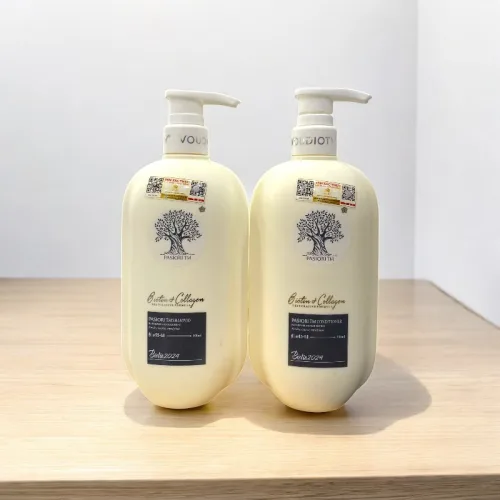 Combo Dầu Gội Xả Voudioty Biotin & Collagen 2024 Màu Trắng 500ml
