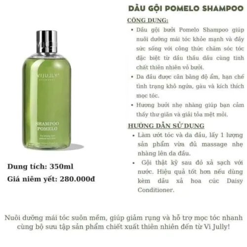 Combo Dầu Gội Xả Xịt Bưởi Vijully Phiên Bản Mới