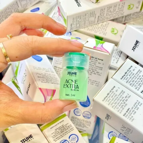 Combo Giảm Mụn Kem Face Rau Má Centella Ance Jiuhe và Serum Acne Extra Jiuhe Thanh Tô Cosmetics