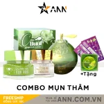 Combo Giảm Mụn Thâm Trắng Xanh SON Cosmetic + Cao Bưởi Lớn SON Cosmetic Kèm Cao Bưởi Nhỏ