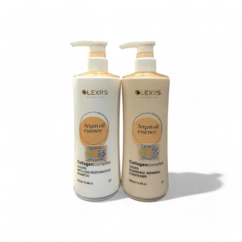 Combo Gội Xả Olexrs Argan Oil Essence Màu Cam 500ml - Phiên Bản Mới 2024