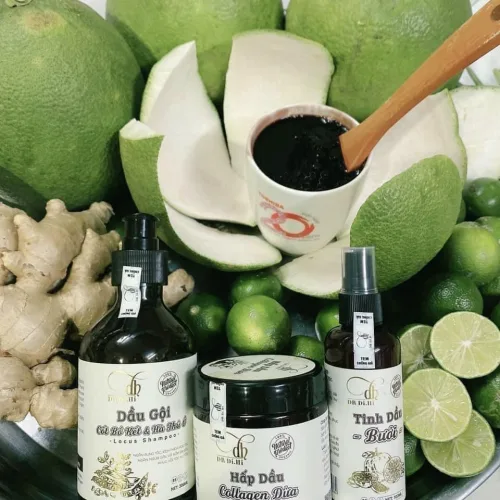 Combo Gội Xả Xịt Bồ Kết Bưởi Dừa Dr Di Hi