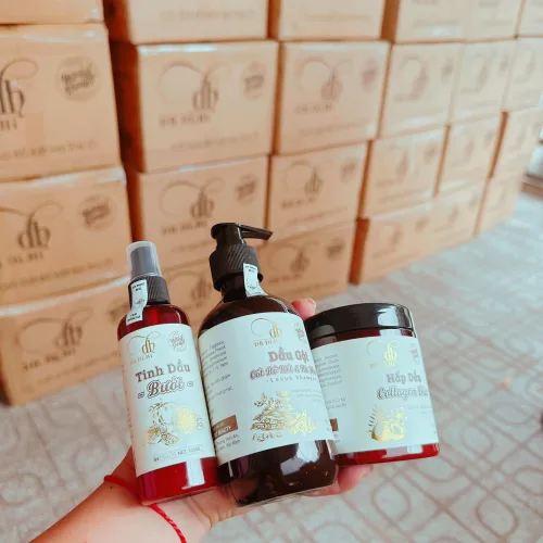 Combo Gội Xả Xịt Bồ Kết Bưởi Dừa Dr Di Hi