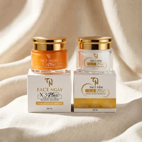 Combo 2 Hộp Kem Face Ngày Đêm Collagen X3 TN Đông Trùng Hạ Thảo Mỹ Phẩm Đông Anh 15g - Phiên Bản Mới