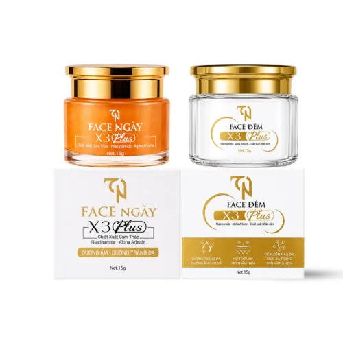 Combo 2 Hộp Kem Face Ngày Đêm Collagen X3 TN Đông Trùng Hạ Thảo Mỹ Phẩm Đông Anh 15g - Phiên Bản Mới