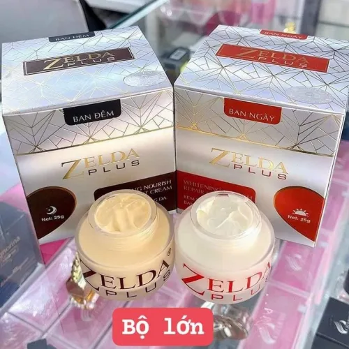 Combo Kem Face Zelda Plus Dưỡng Trắng Da Ngày Đêm