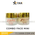Combo Kem Face Zelda Plus Mini Dưỡng Trắng Da Ngày Đêm