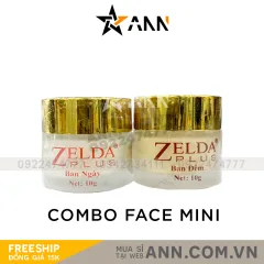 Combo Kem Face Zelda Plus Mini Dưỡng Trắng Da Ngày Đêm