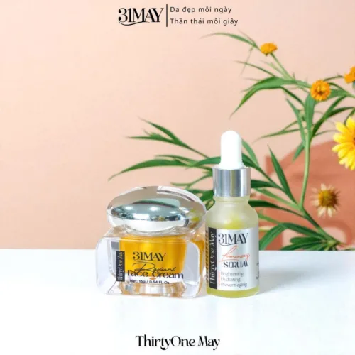 Combo Kem Nám 31may 16g & Serum Cang Bóng 31may Acnidrop 10ml & Sữa Rửa Mặt 31may Hydra Cleanser 100ml - Mỹ Phẩm Thirty One May