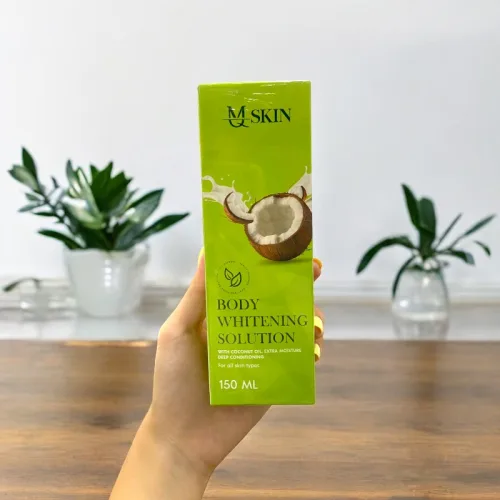 Combo Kem Ủ Trắng và Kem Body Dưỡng Trắng Sữa Dừa MQ Skin Nature Whitening Body 150gr - Tặng Tẩy Tế Bào Chết Cà Phê