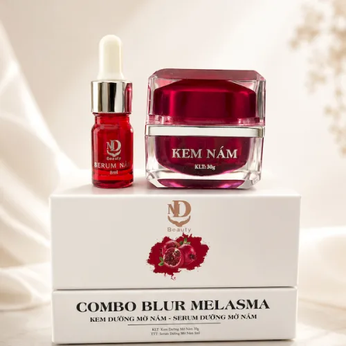 Combo Lựu Đỏ Kem Nám Melasma Và Serum Giảm Nám MD Beauty