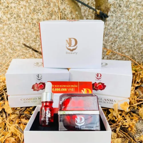 Combo Lựu Đỏ Kem Nám Melasma Và Serum Giảm Nám MD Beauty