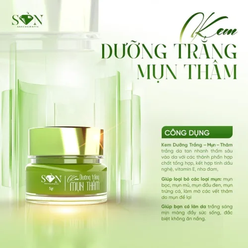 Combo Mụn Thâm Trắng Xanh Son Cosmetic Tặng Cao Bưởi
