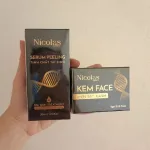Combo Tái Sinh Nicolas - Serum Peeling 30ml & Kem Face Men Tảo Xanh Collagen 5g Chính Hãng