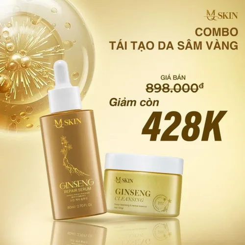 Combo Tái Tạo Sâm Vàng MQ Skin