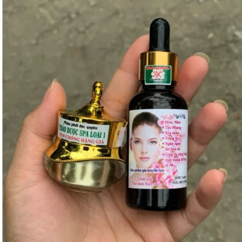 Combo Thảo Dược Gia Truyền Spa Kem Face 10g & Serum 15ml Hỗ Trợ Da Thâm Nám Tàn Nhang Phiên Bản Mới