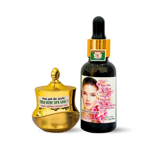 Combo Thảo Dược Gia Truyền Spa Kem Face 10g & Serum 15ml Hỗ Trợ Da Thâm Nám Tàn Nhang Phiên Bản Mới