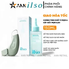 Combo Tinh Chất Ủ Mụn Đầu Đen 150g + Cây Đẩy Mụn Đầu Đen ILSO Giúp Sạch Bã Nhờn Sáng Da