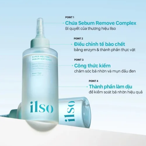 Combo Tinh Chất Ủ Mụn Đầu Đen 150g + Cây Đẩy Mụn Đầu Đen ILSO Giúp Sạch Bã Nhờn Sáng Da