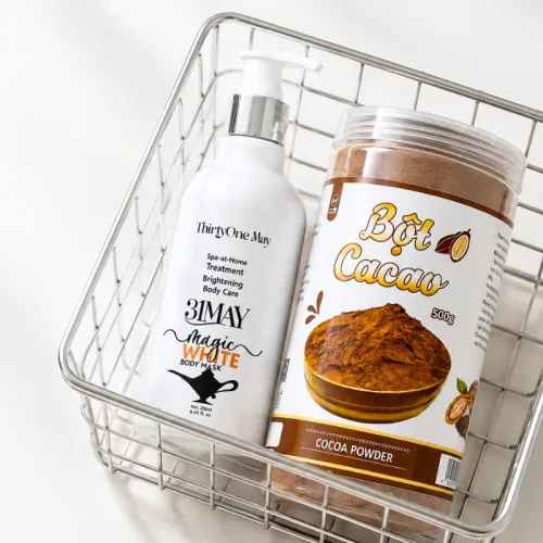 Combo Ủ Trắng Body White Magic 31MAY 250ml + Bột Cacao Nguyên Chất 500g