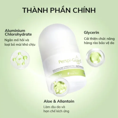 Công dụng Lăn ngăn mồ hôi và khử mùi hôi nách Perspi-Guard Maximum Strength Antiperspirant 30ml