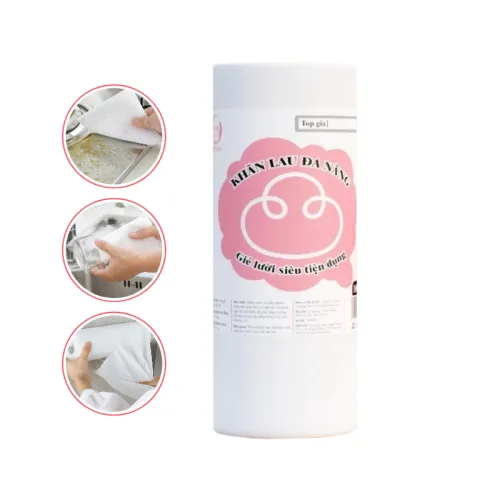 Cuộn Khăn Lau Đa Năng Top Gia 100 Tờ Siêu Da Tái Sử Dụng