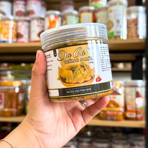 Da Cá Trứng Muối Mini Thơm Ngon 150g - Hộp Pet