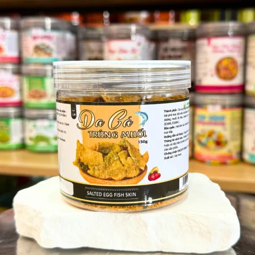 Da Cá Trứng Muối Mini Thơm Ngon 150g - Hộp Pet