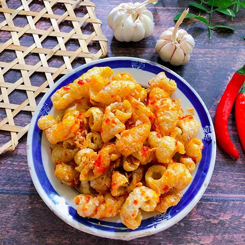 Da Heo Tỏi Ớt Thơm Ngon Giòn Rụm 160g Hộp