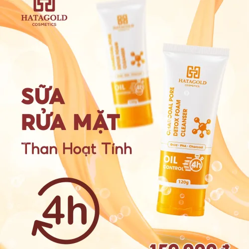 Da khỏe sạch mụn với sữa rửa mặt Hatagold