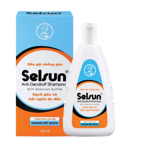 Dầu Gội Chống Gàu Selsun Anti-Dandruff 100ml - Dầu Gội Giảm Gàu Selsun