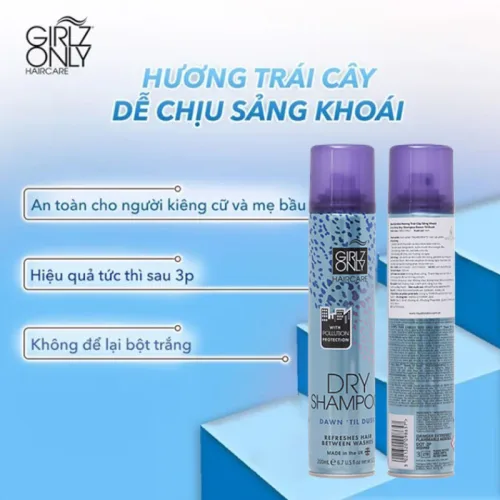 Dầu Gội Khô Girlz Only Anh Quốc 200ml Nhiều Mùi Hương