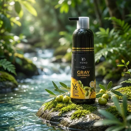 Dầu Gội Phủ Bạc Yeho Y2 425g - Dầu Gội Nhuộm Phủ Bạc Màu Nâu