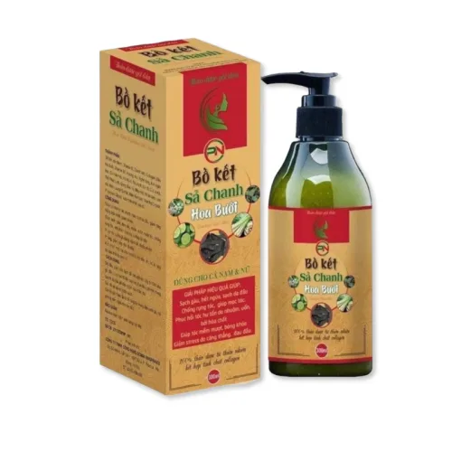 Dầu Gội Thảo Dược Bồ Kết Sả Chanh Hoa Bưởi Hỗ Trợ Mọc Tóc 300ml