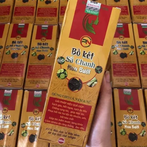 Dầu Gội Thảo Dược Bồ Kết Sả Chanh Hoa Bưởi Hỗ Trợ Mọc Tóc 300ml