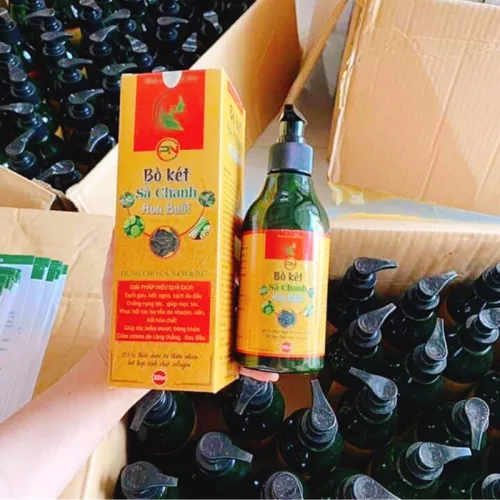 Dầu Gội Thảo Dược Bồ Kết Sả Chanh Hoa Bưởi Hỗ Trợ Mọc Tóc 300ml