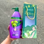 Dầu Gội Xả Palmolive Naturals Silky Straight Chiết Xuất Dầu Olive 600ml