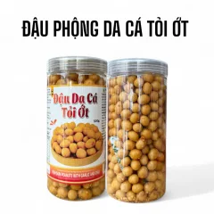 Đậu Phộng Da Cá Tỏi Ớt Thơm Ngon 500g Hộp