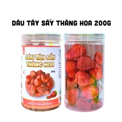 Dâu Tây Sấy Thăng Hoa Thơm Ngon 200g hộp