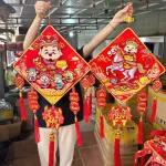 Dây reo 3d Vuông Tràn Trí Tết 40cm